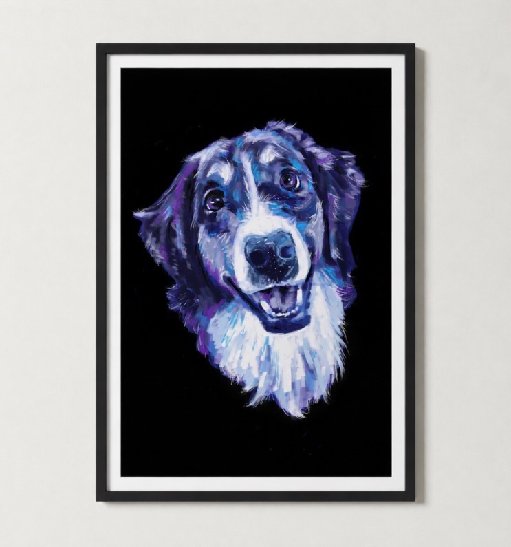 pop color portrait